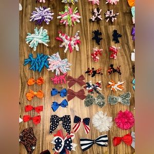 Girls hair bows. Probably every color you’ll ever need.